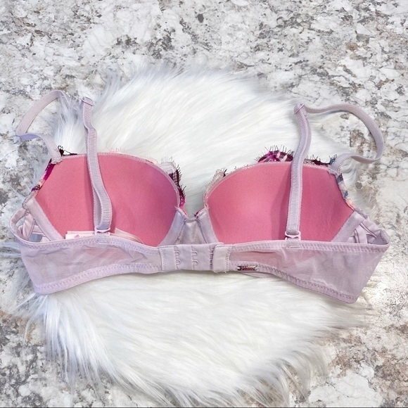 PINK Victorias Secret Date Push Up Bra Lace Pink - Picture 2 of 4